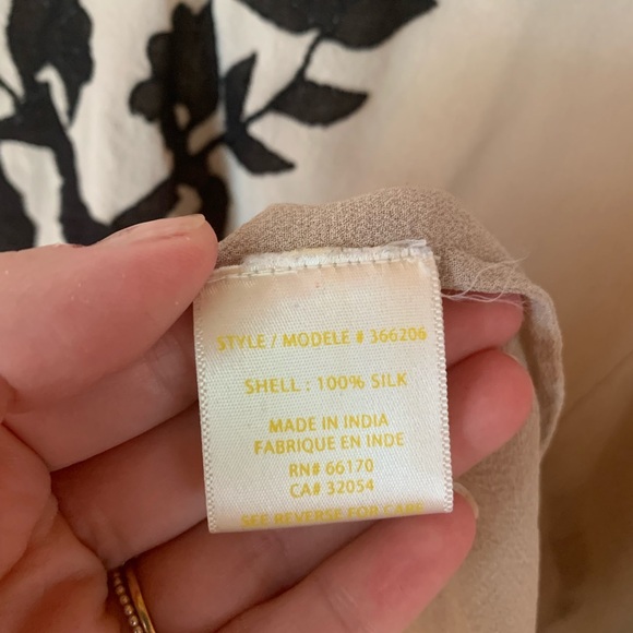 100% silk top from Anthropologie - Picture 8 of 11